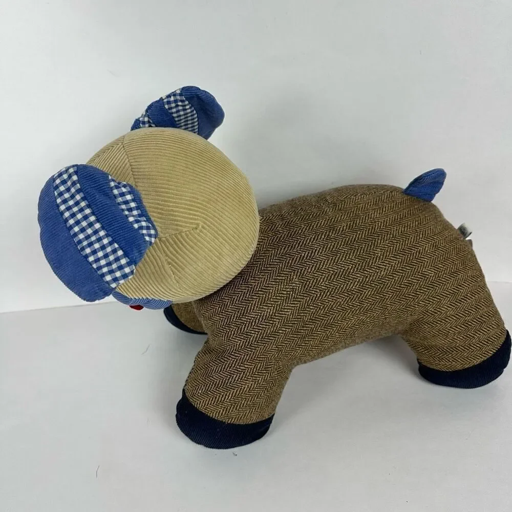 Pottery Barn Kids Tweed Corduroy Plush Puppy Dog 14
